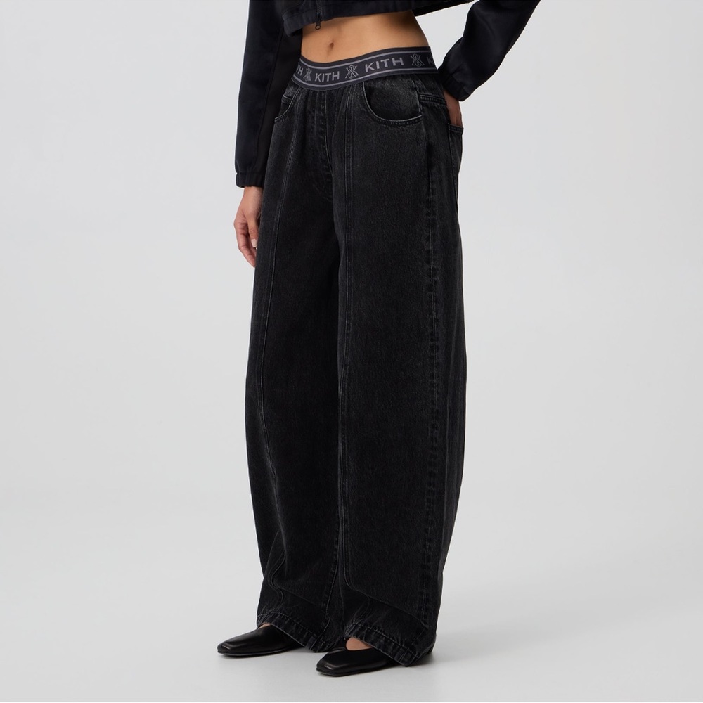 Kith Black Wide-Leg Flare Jeans